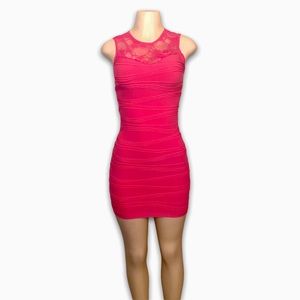 Mini mesh form fitting dress